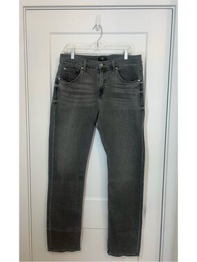7 For All Mankind Wolf Grey Stretch Skinny Denim